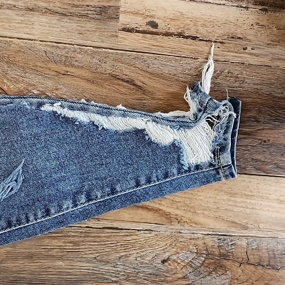 Free People We The Free Distressed Jeans Sz 25 - Picture 2 of 7